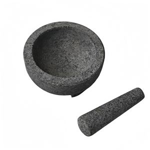 <span class=keywords><strong>Mortero</strong></span> y pilón <span class=keywords><strong>de</strong></span> granito <span class=keywords><strong>de</strong></span> piedra sólida sin pulir para especias, hierbas, pestos y guacamole - Product Image 6