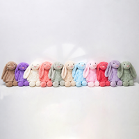 Peluche Lapin de Pâques Crème Bashful aux Longues Oreilles, Jouet en Peluche 25cm/40cm/56cm