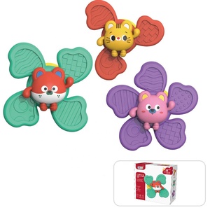 Giáo dục đồ chơi cơ sở hút xoay Đồ chơi tắm động vật hút cup Spinner bé bồn chồn spinner Đồ chơi - Product Image 1