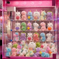 Vente en gros usine : Peluche licorne 24 cm, adorable, kawaii, avec crinière arc-en-ciel, cornes et étoiles, jouet pour machine à griffes et prix de jeu d'arcade