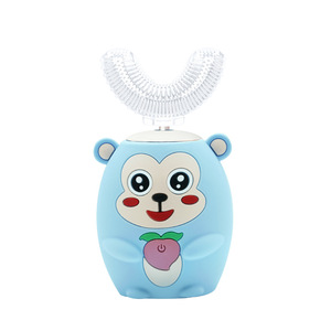 2023 nouveau gros amusant enfants d'âge préscolaire batterie brosses <span class=keywords><strong>à</strong></span> dents usine OEM 360 degrés U forme enfants <span class=keywords><strong>junior</strong></span> <span class=keywords><strong>brosse</strong></span> <span class=keywords><strong>à</strong></span> dents <span class=keywords><strong>électrique</strong></span> - Product Image 3