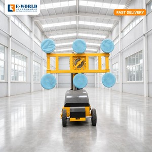 Lève-vitre mobile à ventouses 600 kg avec 6 ventouses en caoutchouc, alimenté par batterie, pour le transport de plaques d'acier et de marbre - Product Image 5