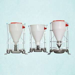 Comedero Automático para Cerdos de Plástico y Acero, Marca Hengyin, Nuevo, Blanco, para Alimentación Húmeda/Seca, 50 kg - Product Image 2