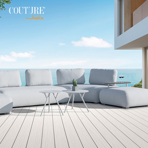 Olala-sofá individual de 5 estrellas, muebles de exterior con marco de aluminio para hotel, conjunto de sofá de jardín de alta costura - Product Image 4