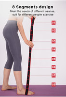 Bande de résistance élastique pour exercices des fascias, des ischio-jambiers et des jambes, sangle d'étirement du pied avec boucle pour entraînement, yoga, physiothérapie, Pilates
