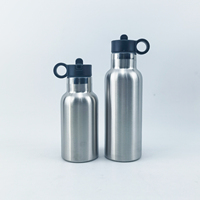 Bouteille d'eau isotherme en acier inoxydable à double paroi de 350 ml/500 ml avec paille pour le camping – Vente en gros