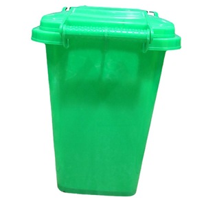 Poubelle extérieure grande capacité renforcée, 100L, poubelle sanitaire, en plastique, avec couvercle, 240L, poubelle de tri à commande au pied. - Product Image 4