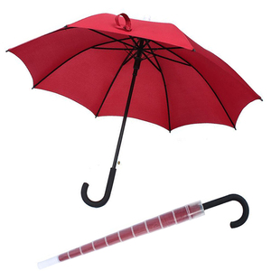 Fantastique <span class=keywords><strong>parapluie</strong></span> droit <span class=keywords><strong>anti</strong></span>-<span class=keywords><strong>goutte</strong></span> avec fonction télescopique couvercle de télescope en plastique poignée en caoutchouc conception C-Stick - Product Image 2