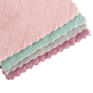 Chiffons de cuisine réutilisables en microfibre 27*16cm, serviettes absorbantes en microfibre corail pour le nettoyage sanitaire - Product Image 6