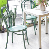 Chaises de bistrot en métal rustique antique pour restaurant, café, bar, non en bois courbé, empilables, style bistrot français