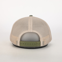 Gorra Trucker Clásica Personalizada de Alta Calidad para Hombre, con 5 Paneles, Logotipo Bordado en 3D, Malla y Cierre a Presión, de Sarga de Algodón