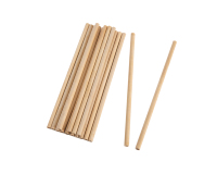 Pailles en bambou naturel jetables et compostables de 9 mm de diamètre intérieur et 220 mm de long pour boissons et restauration