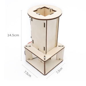 Kit d'apprentissage d'expérience de vapeur de physique directe d'usine bricolage jouet de boule flottante d'air en bois pour les aides pédagogiques scolaires - Product Image 4