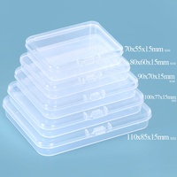 Boîte en plastique d'usine SUNSHING mallette de rangement matériel PP conteneur boîte à outils couture et cosmétiques carré clair emballage boîte en plastique