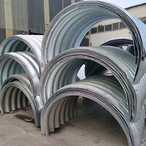 ASTM Standard Non-Alloy Cold Rolled Corrugated Steel <strong>Pipe</strong> (CMP) Culvert <strong>Pipe</strong> Tolerance 1% Theoretical Weight For Road Drainage - Product Image 3