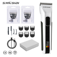 Tondeuse à cheveux électrique professionnelle SiMAiSHEN D10-S, prix de gros, avec moteur réglable, écran LCD, rechargeable par type C