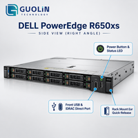 Server Rak Dell PowerEdge R650xs 1U Asli, Dual Intel Xeon Scalable Generasi ke-3, DDR4, 10x 2.5 SAS SSD, Host Database Cloud