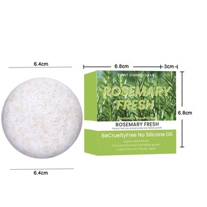 Barre de shampooing au romarin naturel biologique en gros personnalisé réparation de logo cheveux shampooing barre de savon pour les femmes - Product Image 3