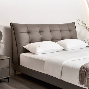 Lit de chambre à coucher moderne en bois de haute qualité, fabriqué en usine, en gros, pas cher, avec rangement, taille super king, taille queen - Product Image 2