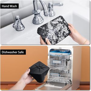 Moule de cuisson rectangulaire réutilisable en silicone pour friteuse à air chaud, compatible alimentaire, panier de cuisson en silicone - Product Image 5