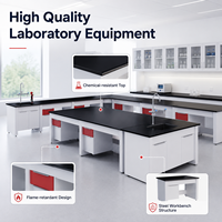 Table de laboratoire de microbiologie et de chimie de haute qualité, résistante aux produits chimiques et ignifuge, équipement de table de travail en acier