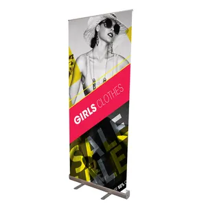 High Quality Verticalfloor-Standing Roll-Up 85X200 Banner Broad Base Roll Up Stand