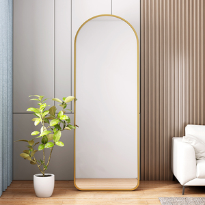 Espejo Arqueado de Cuerpo Entero con Marco Metálico, para Montaje en Pared o Suelo, HD, a Prueba de Explosiones, para Proyectos Comerciales y Hoteles, Venta al Por Mayor Personalizada - Product Image 2