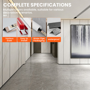 Profilé d'angle mural en métal personnalisé pour hôtel, bande de finition en aluminium pour carrelage, forme en L - Product Image 6