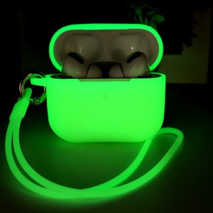 Bonne qualité sans fil charge veilleuse brillant Fluorescent néon étui pour <span class=keywords><strong>AirPods</strong></span> 4/3/2/1 étui en silicone pour <span class=keywords><strong>Airpods</strong></span> <span class=keywords><strong>Pro</strong></span> 2 - Product Image 3