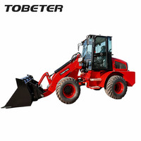 Mini-chargeuse sur pneus de 1,6 tonne, diesel, godet de 0,7 m³, hauteur de déchargement de 2650 mm, CE EPA, machine agricole, aménagement paysager, chargeuse frontale