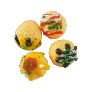 Modelo Realista de Takoyaki, Divertido Llavero Japonés de Takoyaki con Simulación de Mariscos, Adorno para Bolsos - Product Image 5