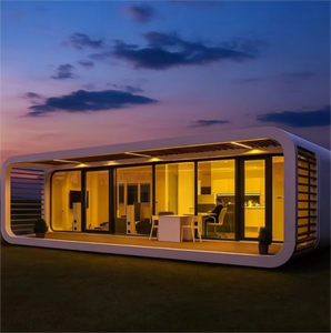 Casa Contenedor de Acero Resistente a Huracanes con Certificación CE (Impermeable) para Hoteles, Tiendas y Oficinas en la Costa - Fácil Instalación, Móvil - Product Image 1