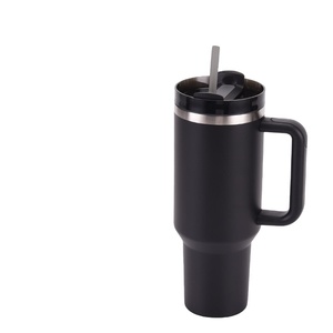 แก้วน้ำเก็บความเย็นแบบพกพาขนาด 40 ออนซ์ รุ่น H2.0 ผนังสองชั้นสุญญากาศ สแตนเลส พร้อมหูจับและหลอดดูด รับสกรีนโลโก้ฟรี - Product Image 5