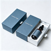 Boîte d'emballage de luxe à tiroir avec logo personnalisé, boîte en carton pour huile essentielle de 30 ml, emballage pour soins de la peau, huile pour barbe et cheveux