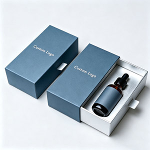 Boîte d'emballage de luxe à tiroir avec logo personnalisé, boîte en carton pour huile essentielle de 30 ml, emballage pour soins de la peau, huile pour barbe et cheveux - Product Image 3