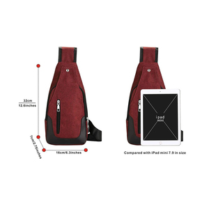 Sac à bandoulière étanche pour hommes à la mode en plein air avec logo personnalisé - Product Image 2