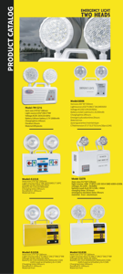 Luz de salida de emergencia de doble cabeza LED de 2*5W a prueba de explosiones de alta calidad IP65 lámpara interior/exterior con voltaje de entrada de 85V-265V - Product Image 3