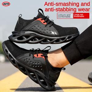 Precio de fábrica, protección para exteriores, peso ligero, transpirable, botas de trabajo tácticas, zapatos impermeables con punta de acero, seguridad - Product Image 4
