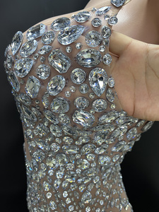 Novance Y4479 Fashion <strong>Dress</strong> 2024 Maxi <strong>Evening</strong> <strong>Dress</strong> <strong>Prom</strong> Long Ball Gown Sleeveless Mesh With <strong>Rhinestones</strong> Women's Fashion Clothes