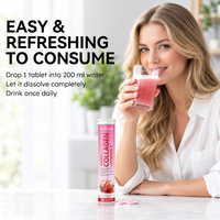Complément alimentaire de beauté au collagène OEM, comprimés effervescents avec vitamine C 500 mg