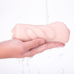 Aanpasbare Seksproducten Voor Mannen Voor Volwassenen, Twee Gaatjes Omgekeerde Mal Dubbelkops Licker Tpe Vagina Mond Masturbatie Apparatuur - Product Image 4