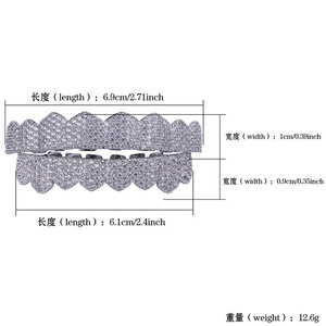 G-067 Europé<span class=keywords><strong>en</strong></span> Américain Vente Chaude Fine <span class=keywords><strong>Piercing</strong></span> Bijoux Véritable Plaqué Or Micro Zircon Dents Incrustées - Product Image 6