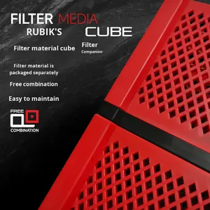 Boîte <span class=keywords><strong>magique</strong></span> jaune filtre à charbon actif Purification de l'eau Cube boîte de rangement pour réservoir de poissons retrait de l'eau accessoire d'aquarium - Product Image 2