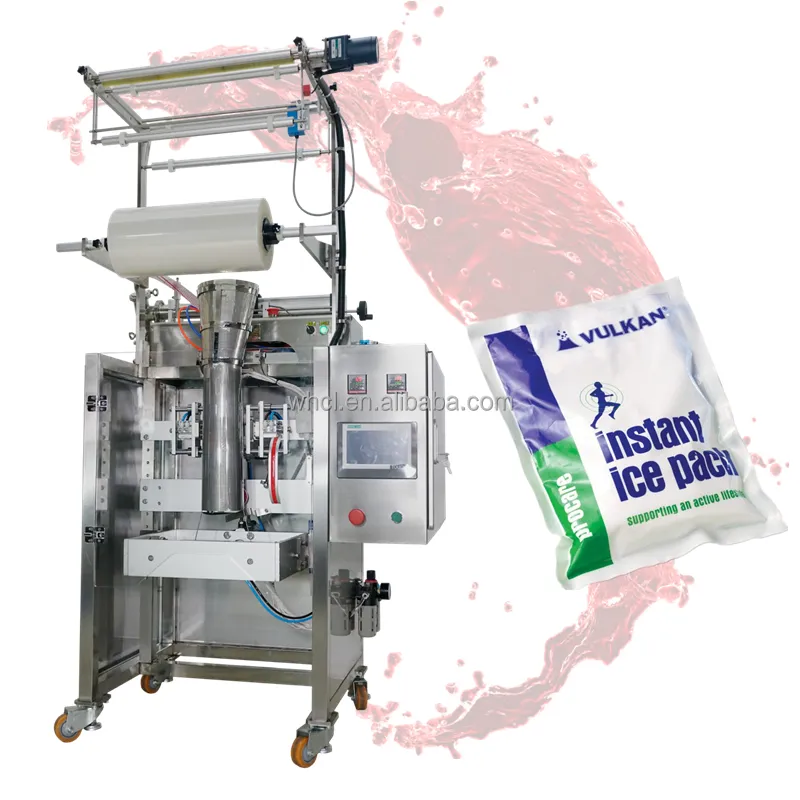 बिक्री तकिया बैग 1KG स्वत: दूध पाउच खनिज शुद्ध पानी पाउच बर्फ जेल पैक भरने पैकेजिंग मशीन के लिए तरल