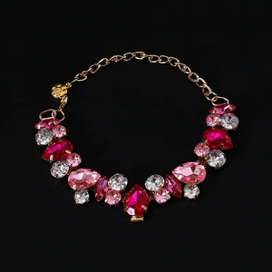 Luxury Crystal <b>Pet</b> Puppy <b>Collar</b> for Small Dogs Sweet Cat <b>Collar</b> Adjustable Princess Rhinestone Dog Necklace for Wedding Party - Product Image 3