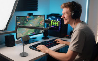 Microphone de podcast USB/XLR DM68, prix d'usine OEM, micro dynamique cardioïde filaire pour PC, streaming, podcasting, réduction du bruit