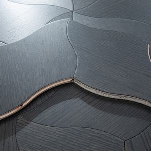 <span class=keywords><strong>Parquet</strong></span> en chêne naturel brossé à la main - Carreaux de bois d'ingénierie à motif de petites feuilles pour plans en chevron et en épi de riz - Product Image 3