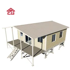 20英尺/30英尺/40英尺便携式可扩展集装箱房，带两间或三间卧室房屋出售