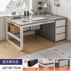 Sắt gỗ đơn giản phòng ngủ nhà bàn làm việc Bàn sinh viên bàn đơn giản bán buôn ở một mức giá thấp - Product Image 6