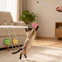 Famipet Fabricant – Nouveau jouet interactif pour chat, design fruits printaniers, bâton amusant pour chaton avec herbe à chat